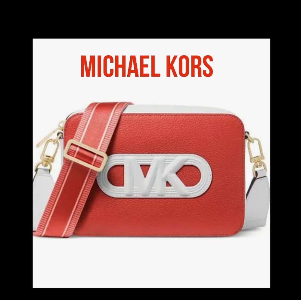 Michael Kors Jet Set Medium Leather Crossbody Bag